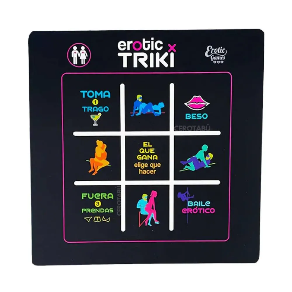 Juego De Mesa Erótico Triki Para Adultos Parejas 