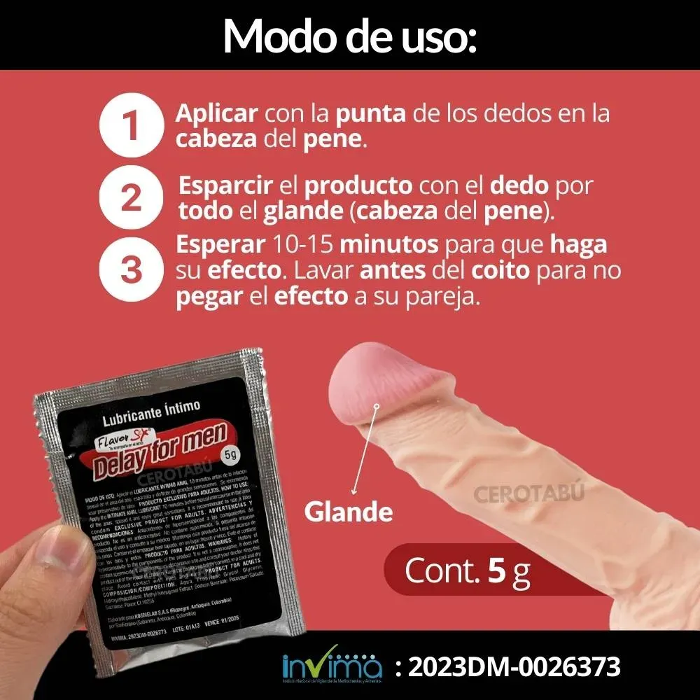 Kit x3 Lubricante Comestible + Estrechante + Retardante