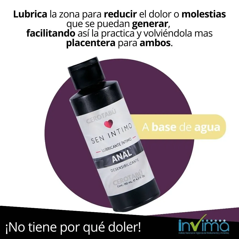 Lubricante Desensibilizante Dilatador Anestésico Anal Sen Intimo 130 ml