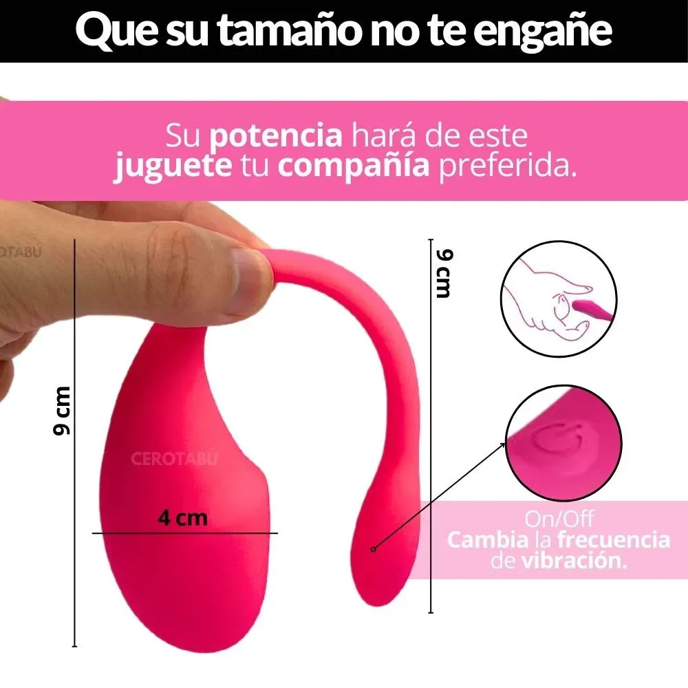 Huevo Vibrador Inalámbrico App Larga Distancia Recargable 