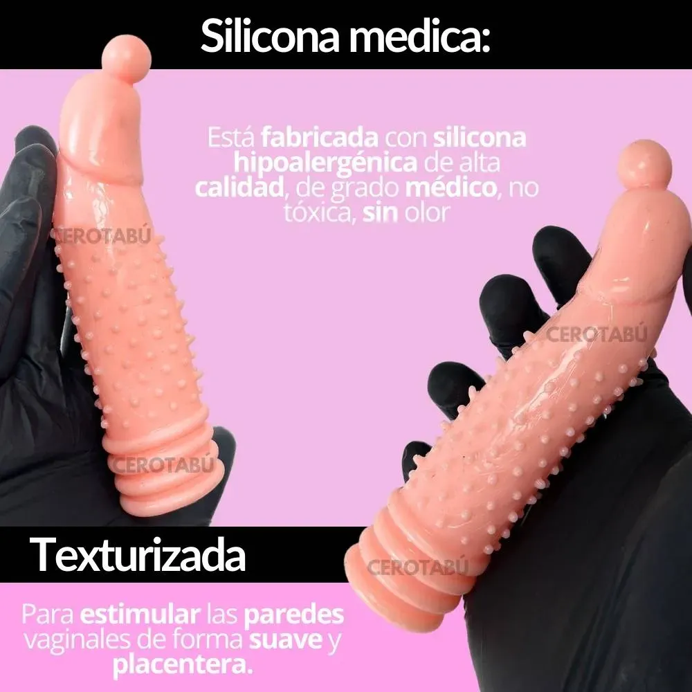 Funda Para El Pene Condón Con Textura + Lubricante Neutro