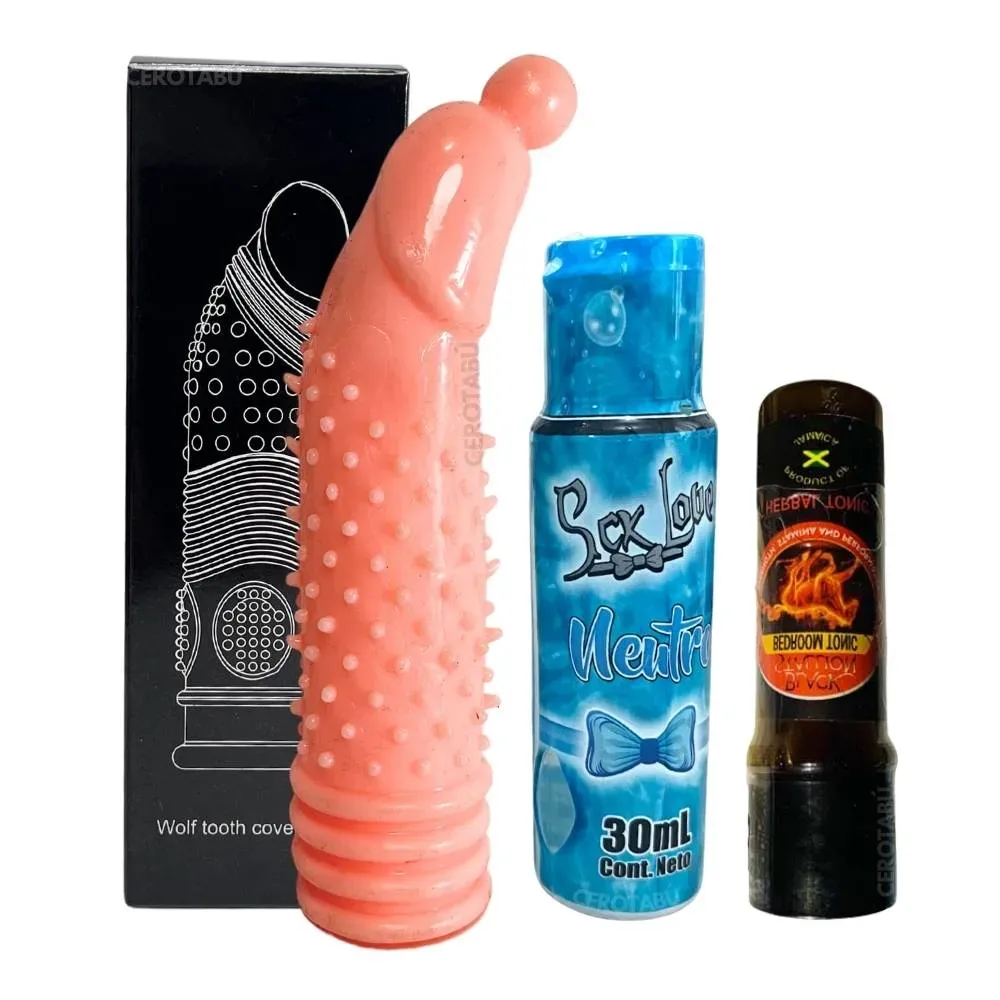 Funda Para El Pene + Lubricante Neutro + Potenciador