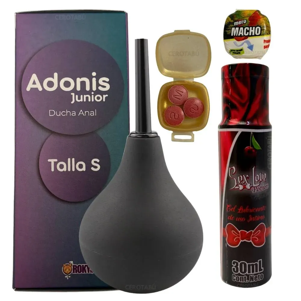 Ducha Anal Enema Rectal + Lubricante Anal + Potenciador Sex