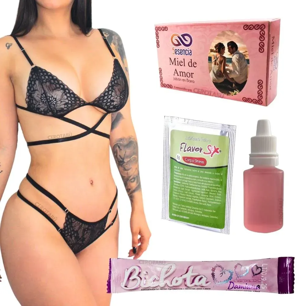 Kit Mujer Irresistible 5 Piezas Sexshop Estimulante Sexual