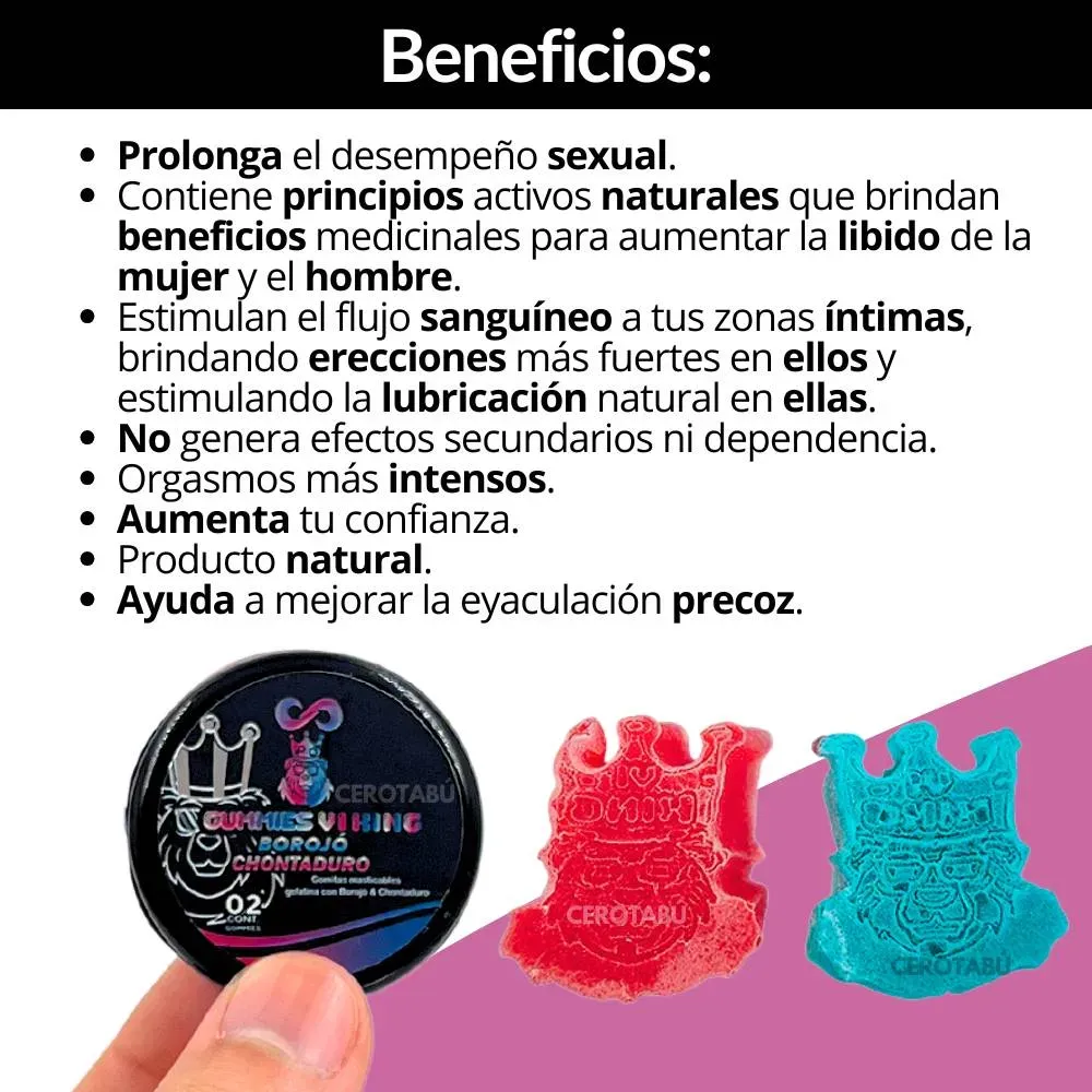 X30 Gomas Potenciador Sexual Unisex Energizante Natural