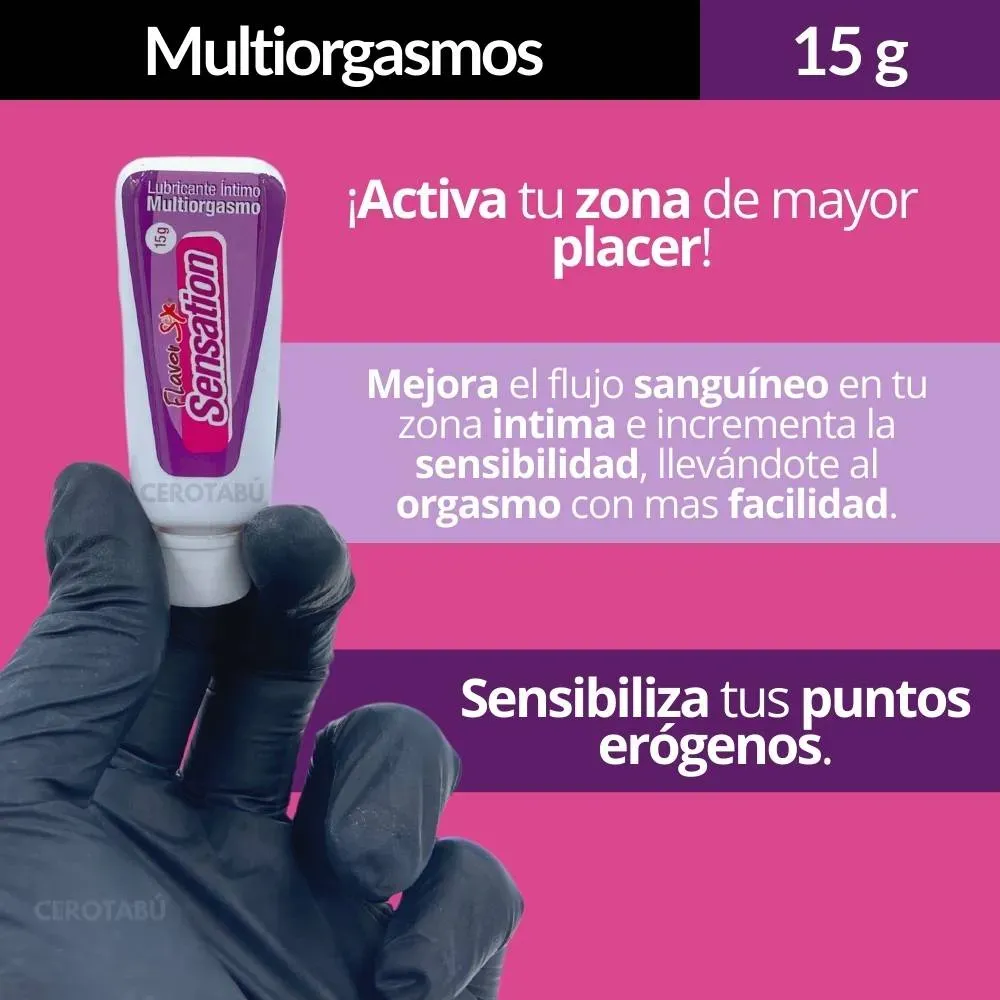 Lubricante Intimo Neutro + Retardante Sexual + Multiorgasmos