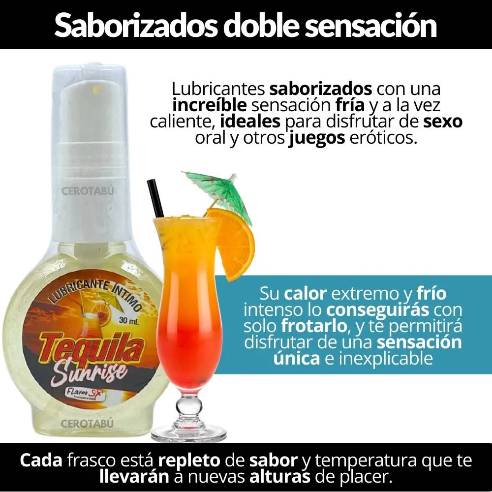 Lubricante Comestible Licor/Coctel Frío Caliente Sexo Oral 30ml 