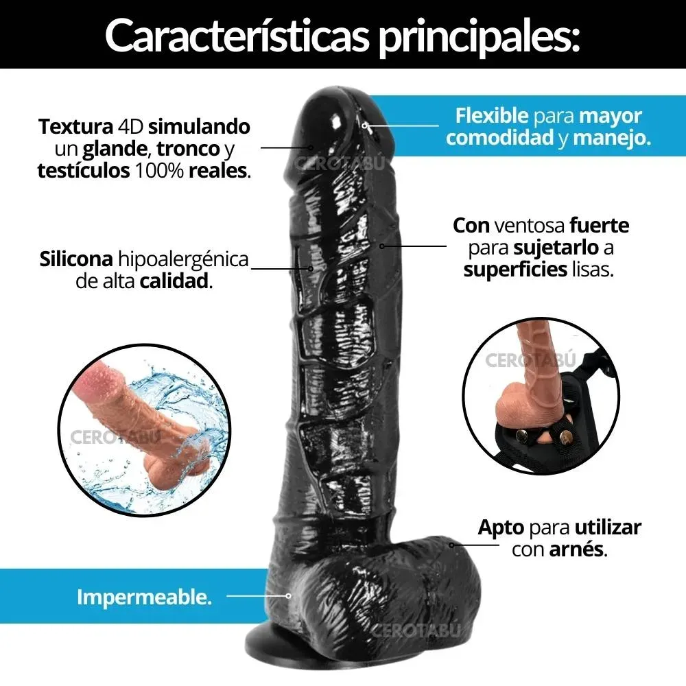 Dildo Consolador Pene Realista Chupa 16 Cm Juguete Sexual