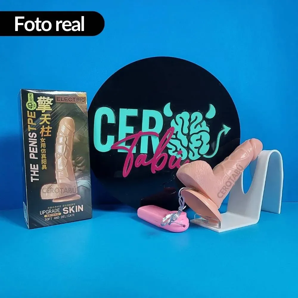 Vibrador Dildo Consolador Realista 14 Cm Giratorio 360 Chupa