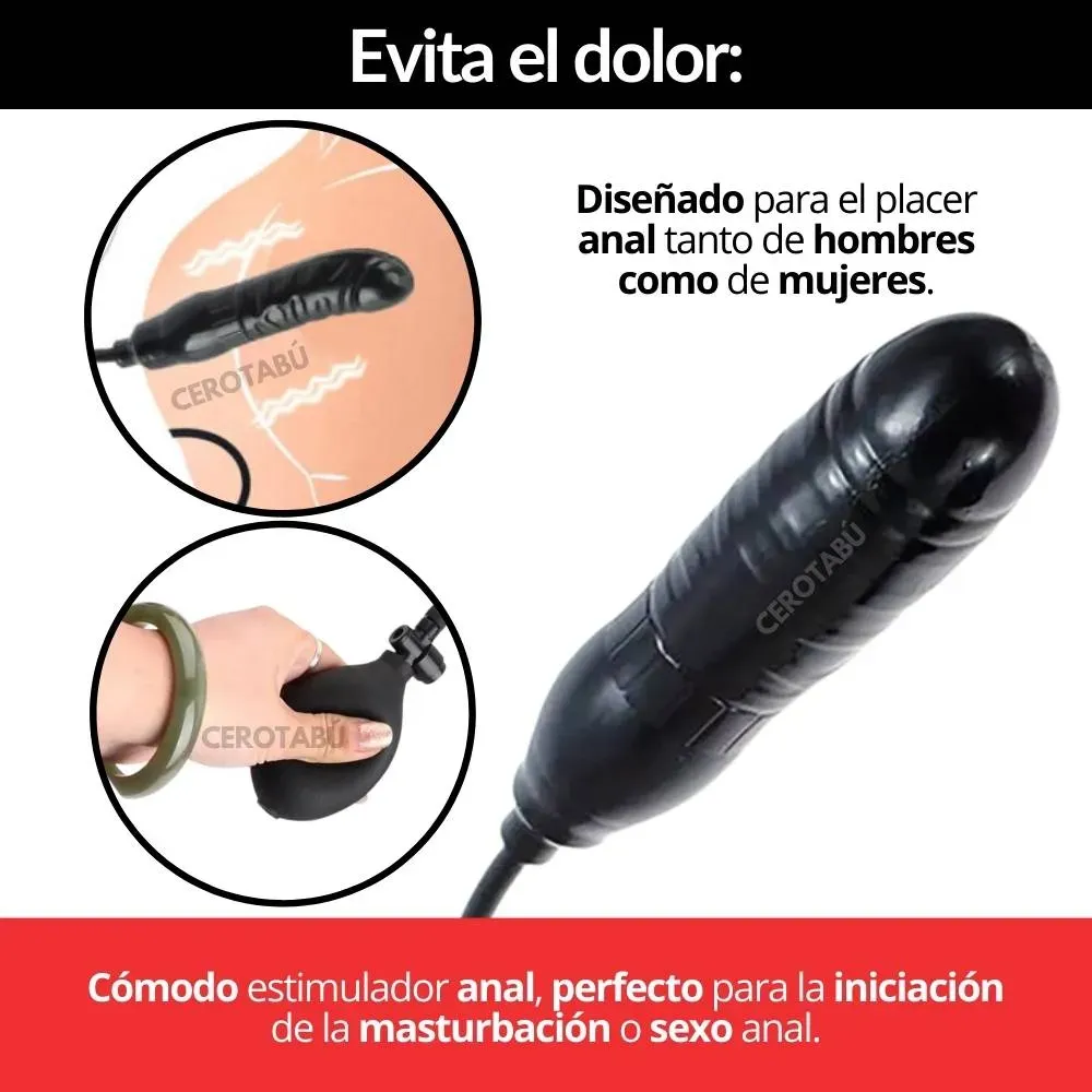 Dildo Inflable Consolador Vaginal Anal Pene + Tamaño Tarim