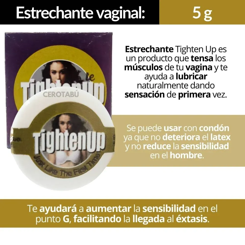 x3 Lubricante Estrechante Vaginal Tighten Crema Sexo Estrecho