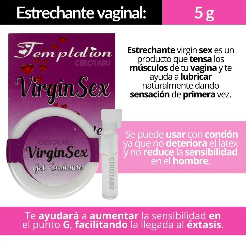 x3 Lubricante Estrechante Vaginal Rejuvenecedor + Feromonas 