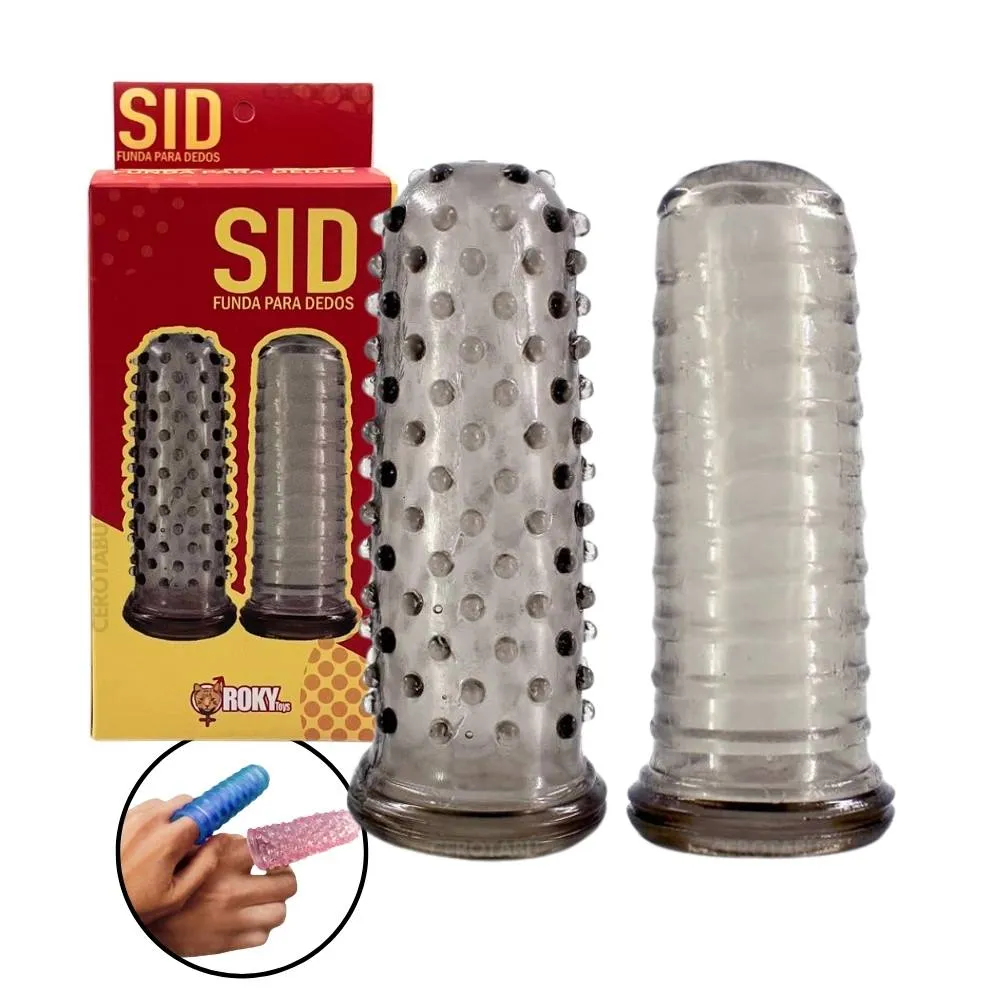 Funda Doble Para Dedos Masturbador Vaginal Anal 