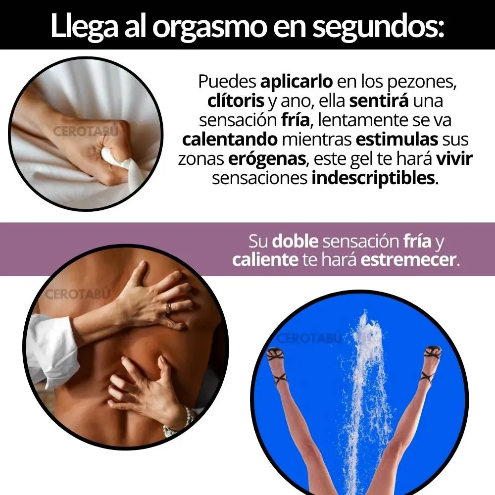 x3 Lubricante Multiorgasmos En Crema On +Placer +Sensibilidad