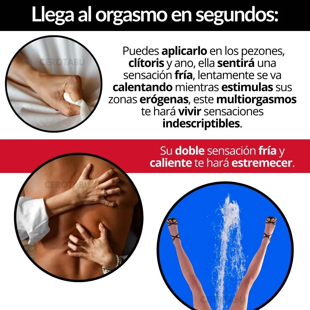 Lubricante Multiorgasmos +Sensibilidad +Placer 5g + Feromonas 