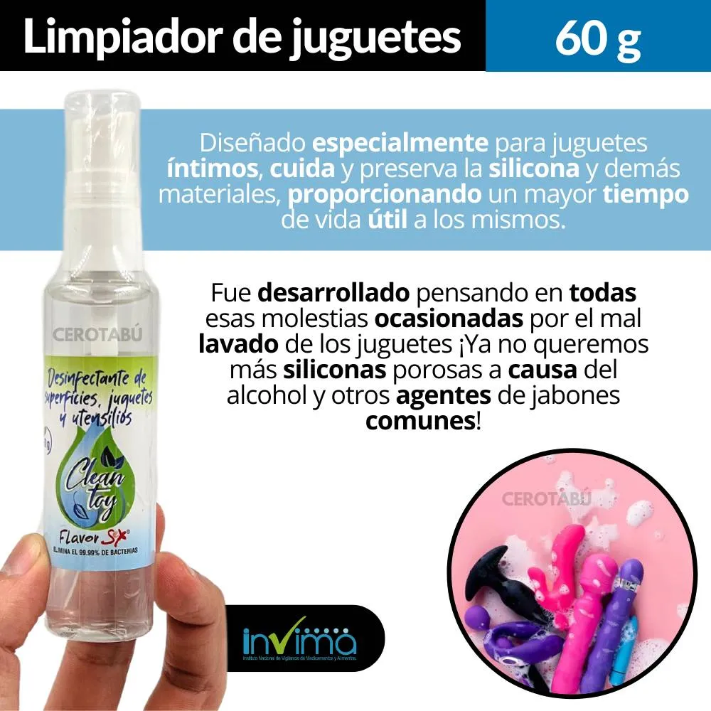 Limpiador Juguetes Toy Cleaner Desinfectante Vibrador Dildo