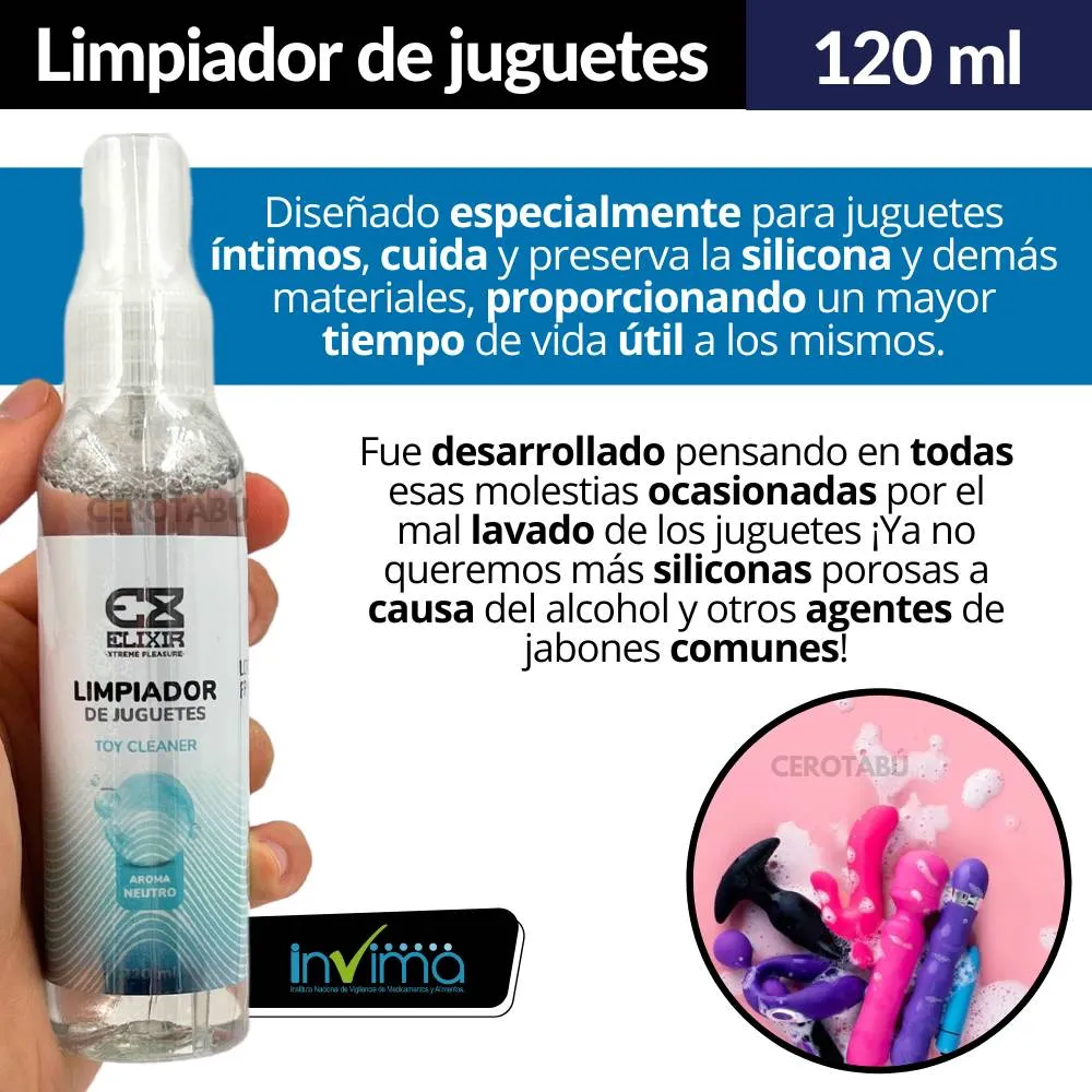 Toy Cleaner Limpiador Desinfectante De Juguetes Sexuales 120ml