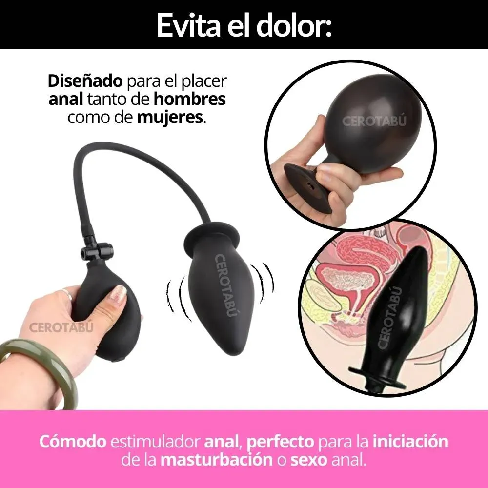 Plug Anal Inflable Dilatador Consolador Iniciador Anal