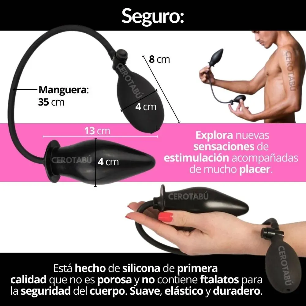 Plug Anal Inflable Dilatador Consolador Iniciador Anal