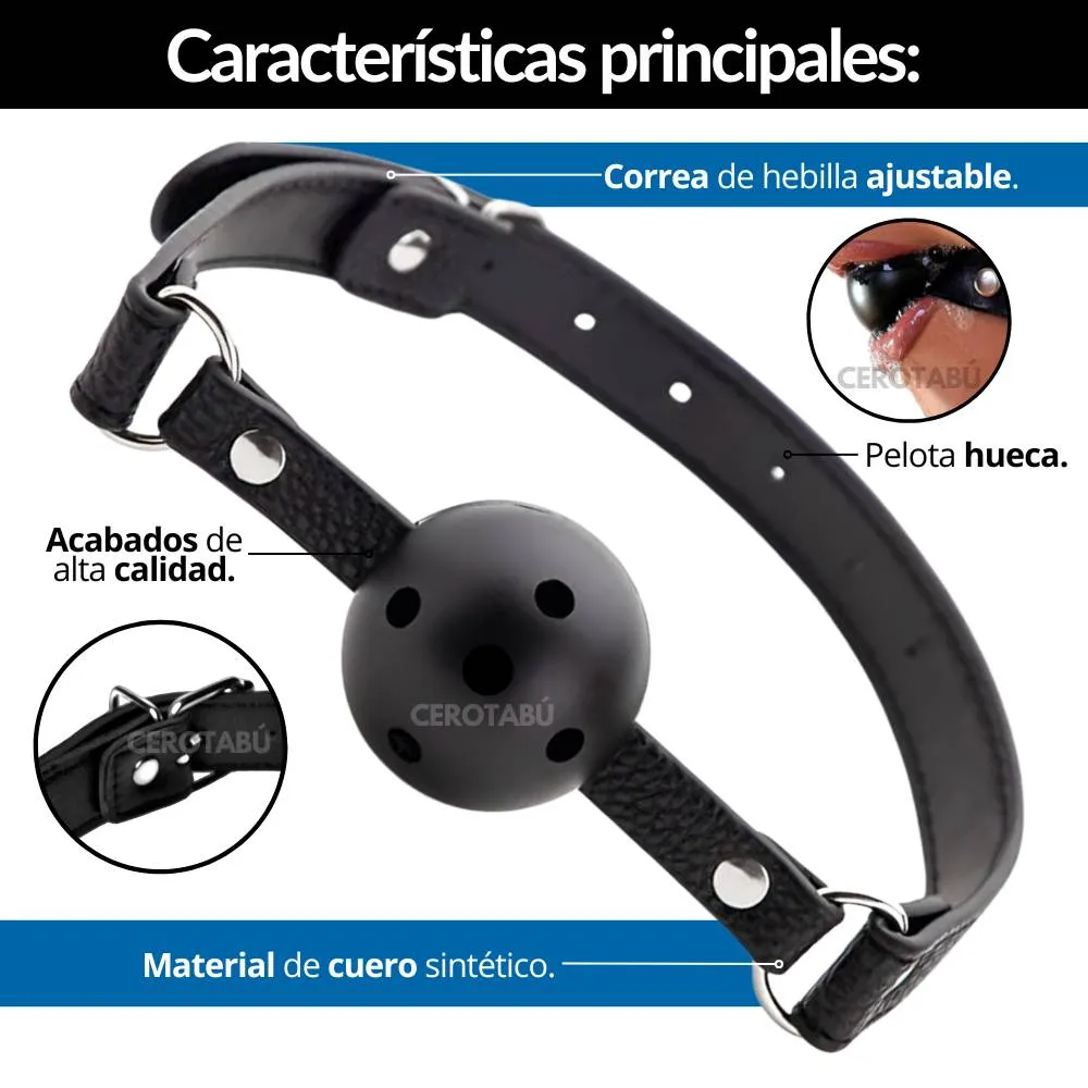 Mordaza Ball Gag Sometedor Bdsm Bondage Fetiche Juguete Sex