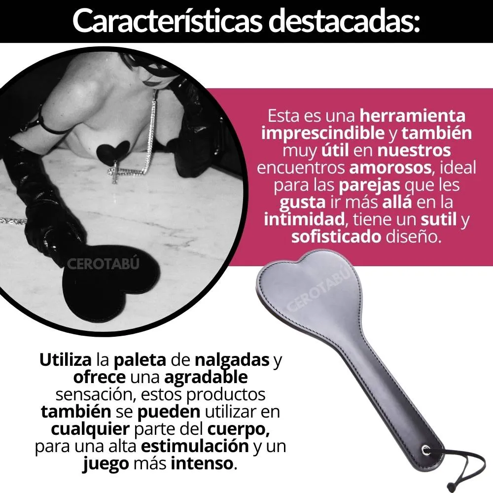 Paleta Sometedora Bondage BDSM Practica Sado Juguete Sexual 