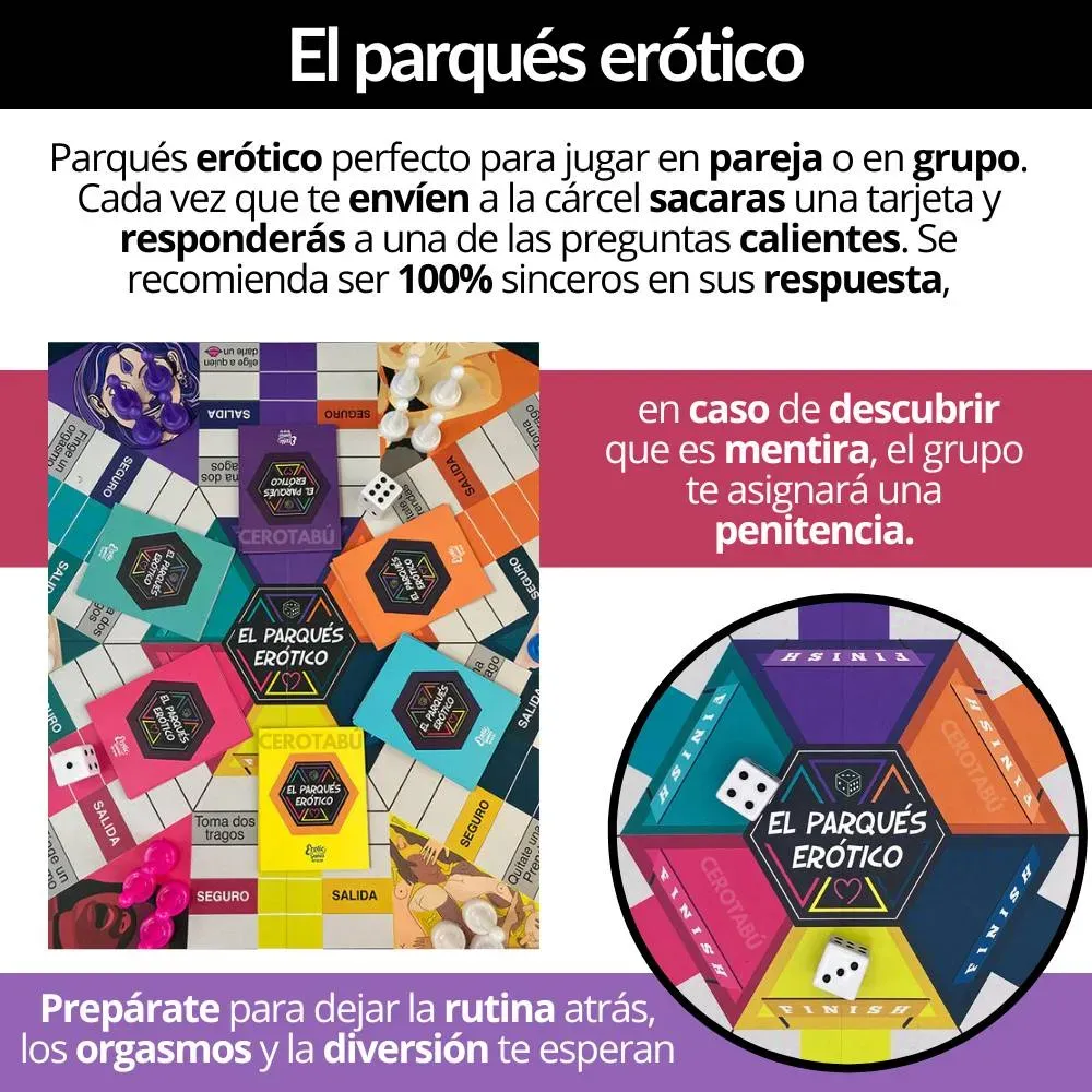 Juego De Mesa Erótico Para Adultos Parques Sexual 