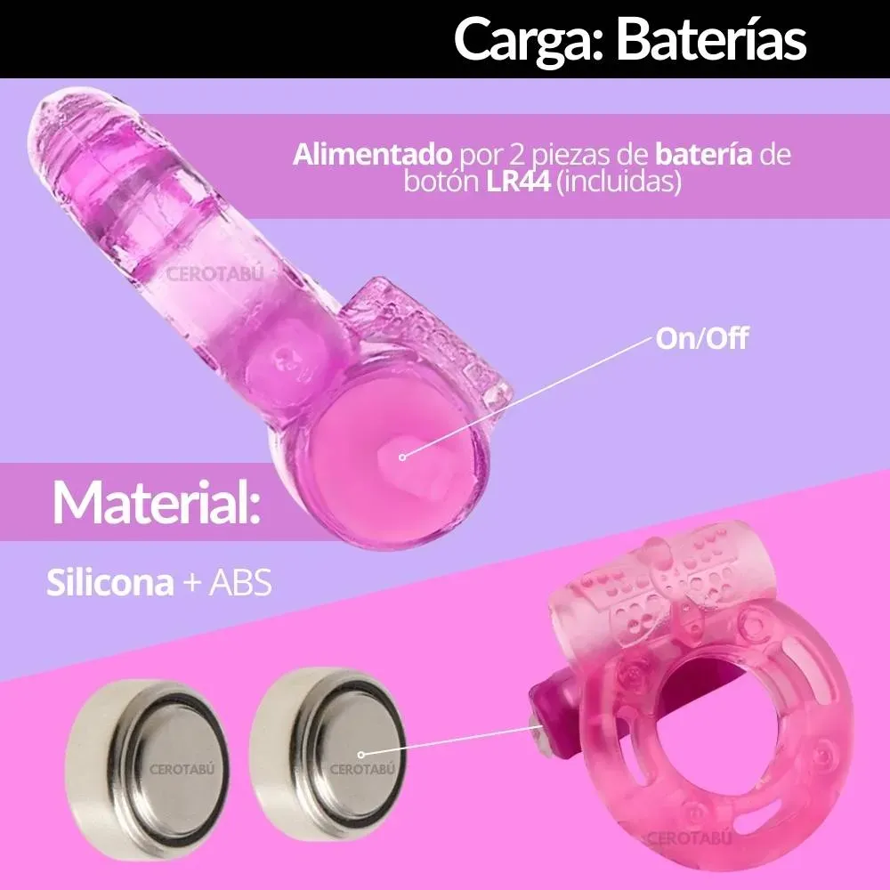 Kit Potenciador Sexual + Anillo Vibrador + Aceite Comestible