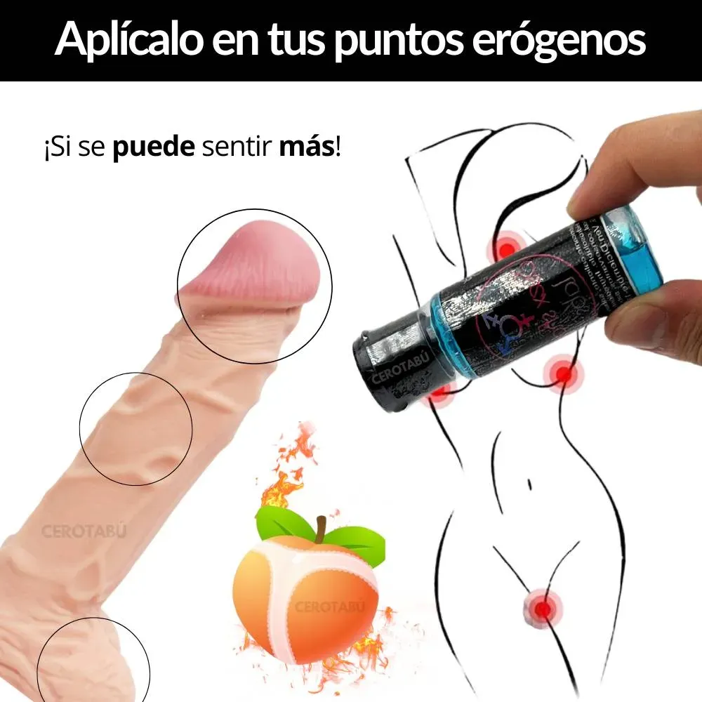 x6 Lubricante Intimo Aceite Comestible Caliente Saborizado