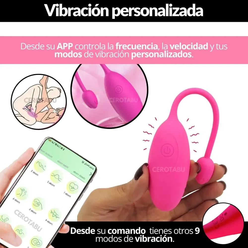 Huevo Vibrador Inalámbrico App Larga Distancia Juguete Sexual