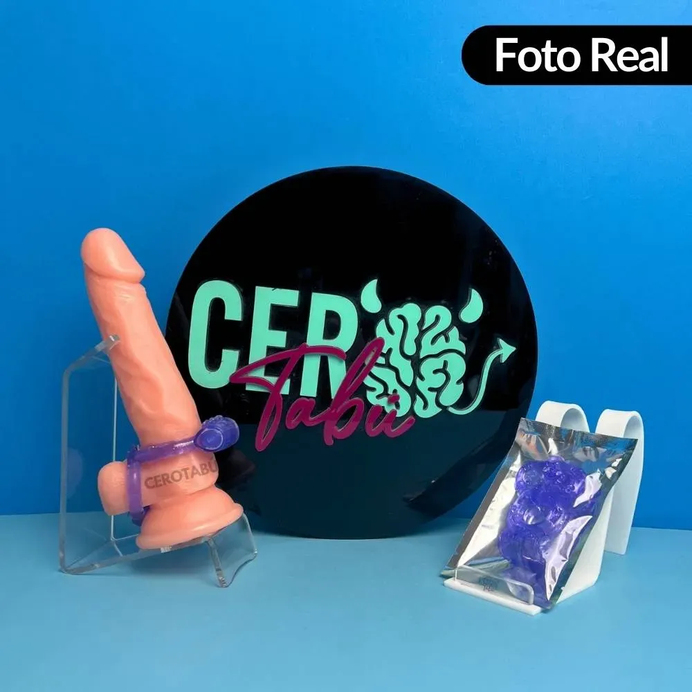 Anillo Retardante Pene Y Testículos Vibrador Doble Estimulación 