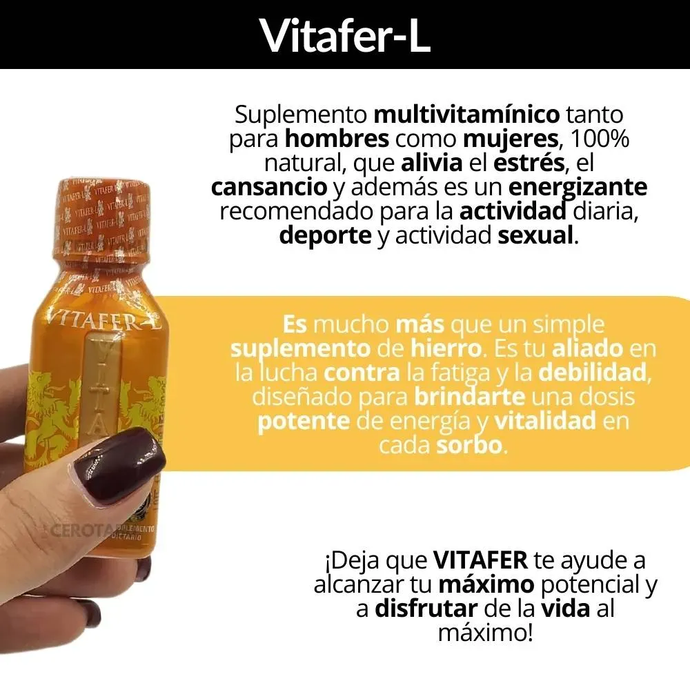 Energizante Potenciador Sexual Vitafer-L 20ml 