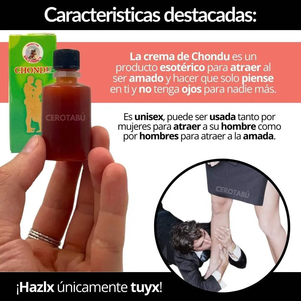 Crema Esoterica Natural Chondu Atrae Pareja Unisex 20ml