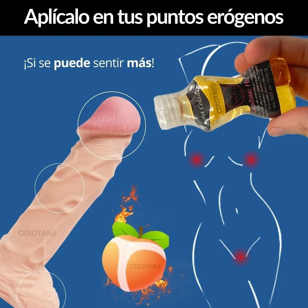 x6 Lubricante Aceite Comestible Sexo Oral Sensación Caliente