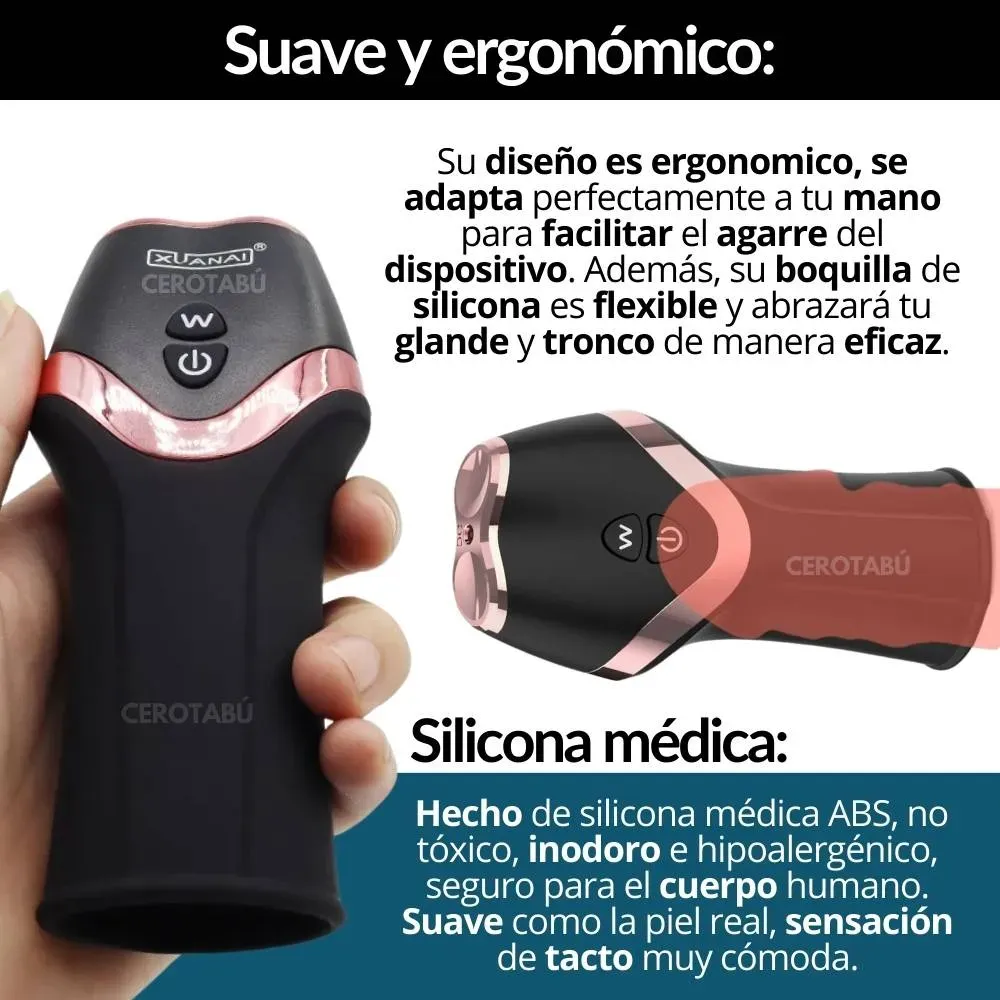 Vibrador Vagina Masturbador Masculino Con Textura Premium