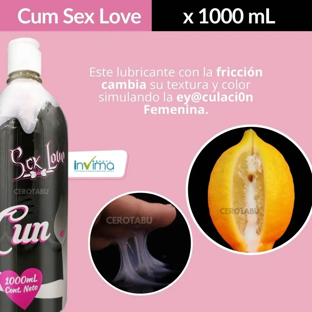 Lubricante Intimo Cum Simula Eyaculacion Mujer 1000 Ml