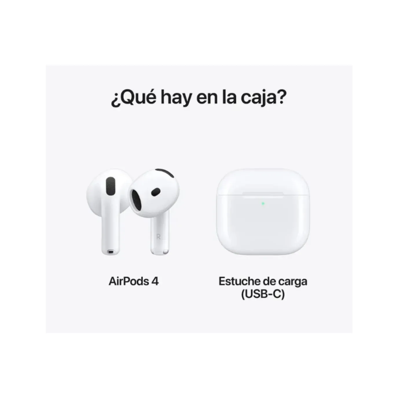 Audífonos Airpods 4 Generación Replica 1.1 Cancelación Ruido 