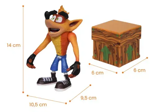 Juguete Muñeco De Coleccion Crash Bandicoot Figura