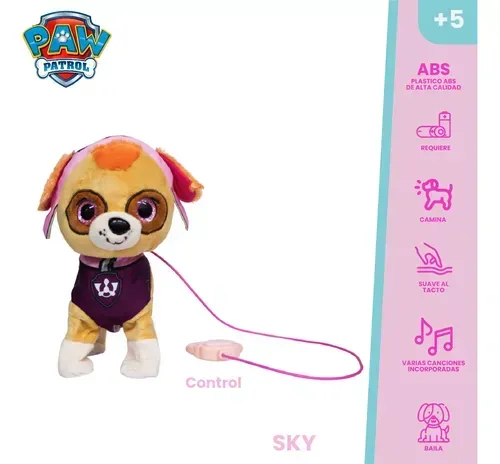 Juguete Paw Patrol Perrito Camina A Tu Lado Sky