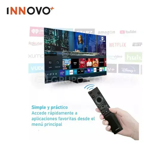 Control Remoto Curvo Compatible Con Samsung Smart Tv Boton Netflix Con Baterías Innovo Tech