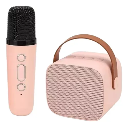 Parlante Karaoke Kids Bluetooth Recargable Voz Magica Pink