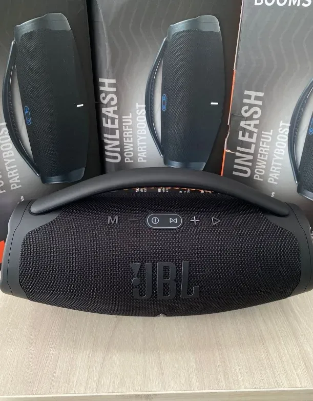 Parlante JBL BOOM BOX 3 Bluetooth Replica 1.1 Tws Negro