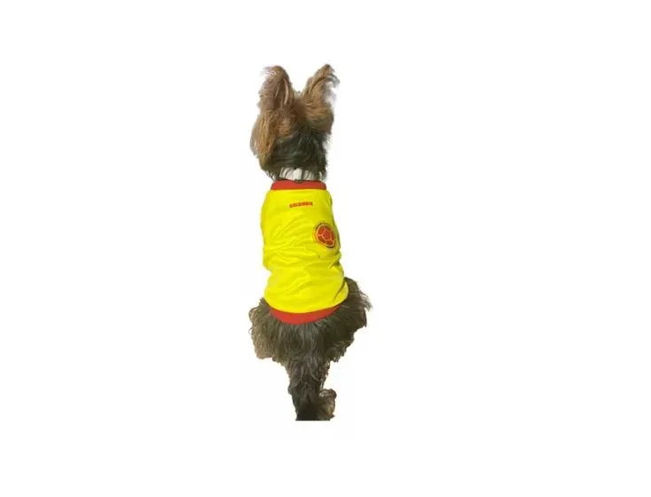 Camisa Ropa Perro Mascota Colombia Copa America Small