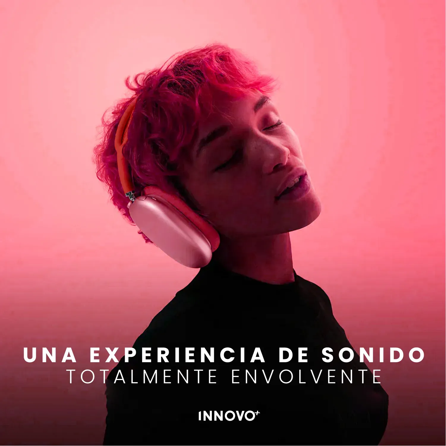 	 Audífonos Airpods Max 1.1 Replic Magnetica Full Sonido Bluetooth Estuche Rojo