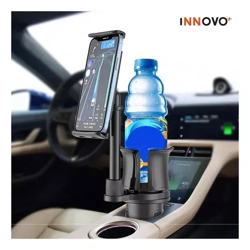 Soporte Celular Carro Porta Vaso Giratorio 360 Holder Innovo