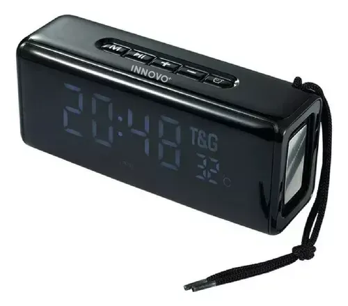 Radio Reloj Despertador Digital Parlante Blue Inalambrico