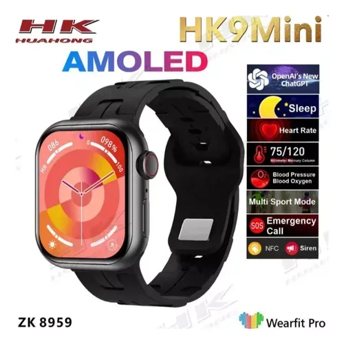 Wearfit Smartwatch Black Edition Hk9 Mini Chat Gpt