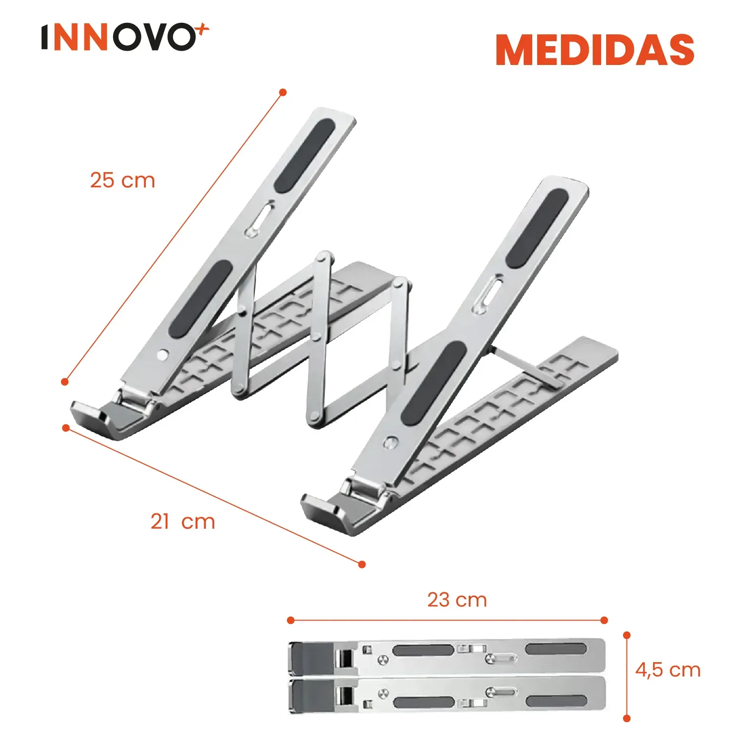 Base Para Pc Laptop Mac Soporte Aluminio Original Ergonómico