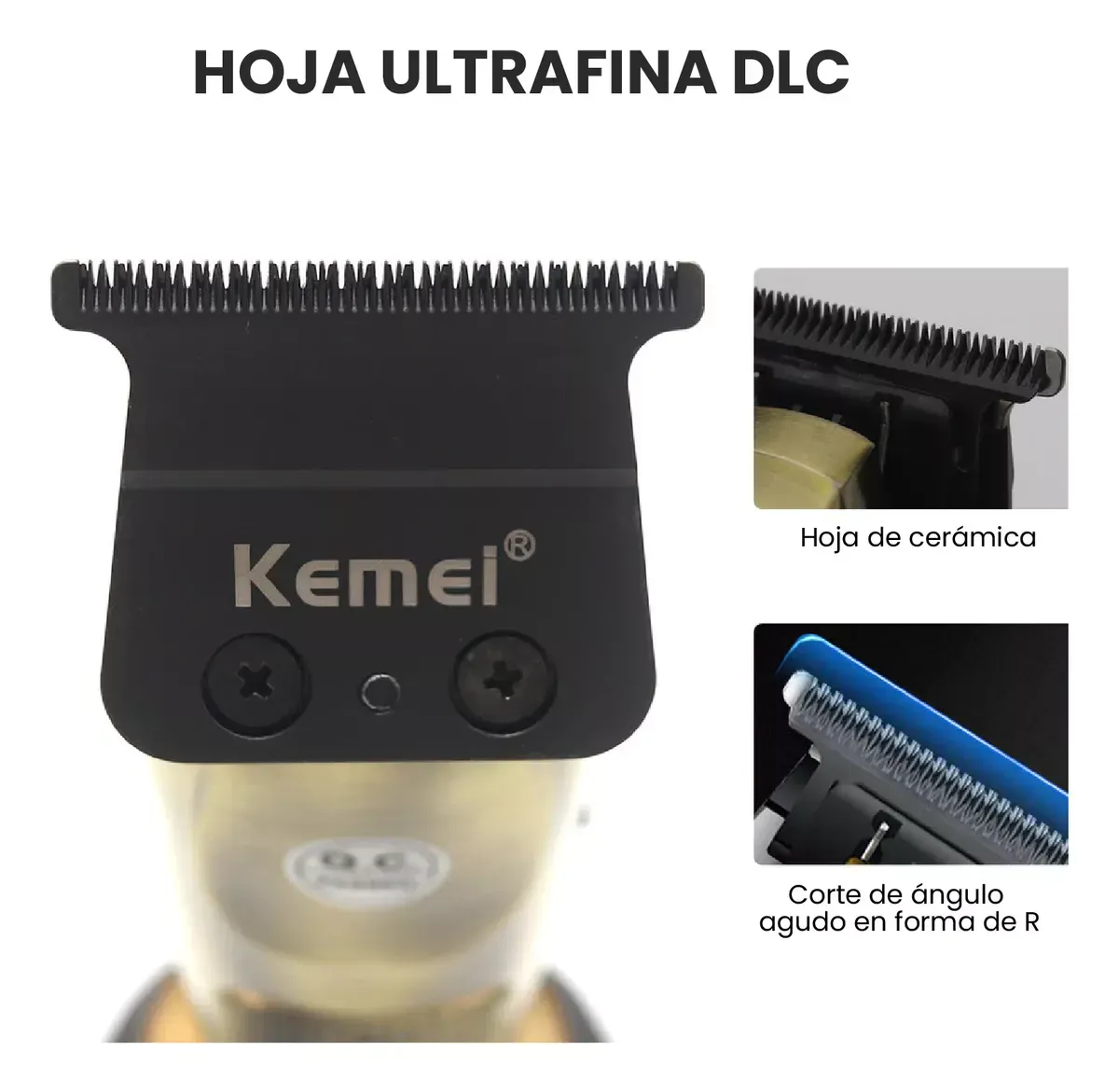 Patillera De Lujo Premium Kemeipro Con Guías Pantalla