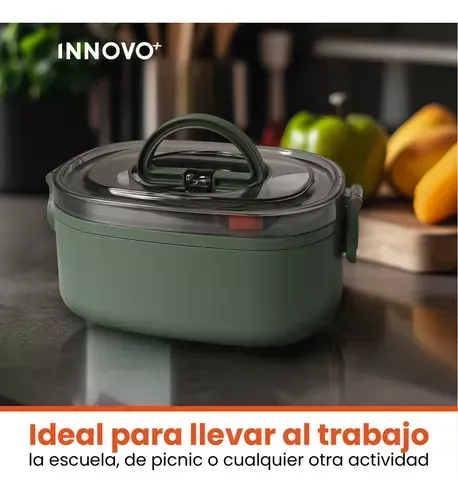 Portacomidas Recipiente Luch Plastico Cubiertos Free Bpa