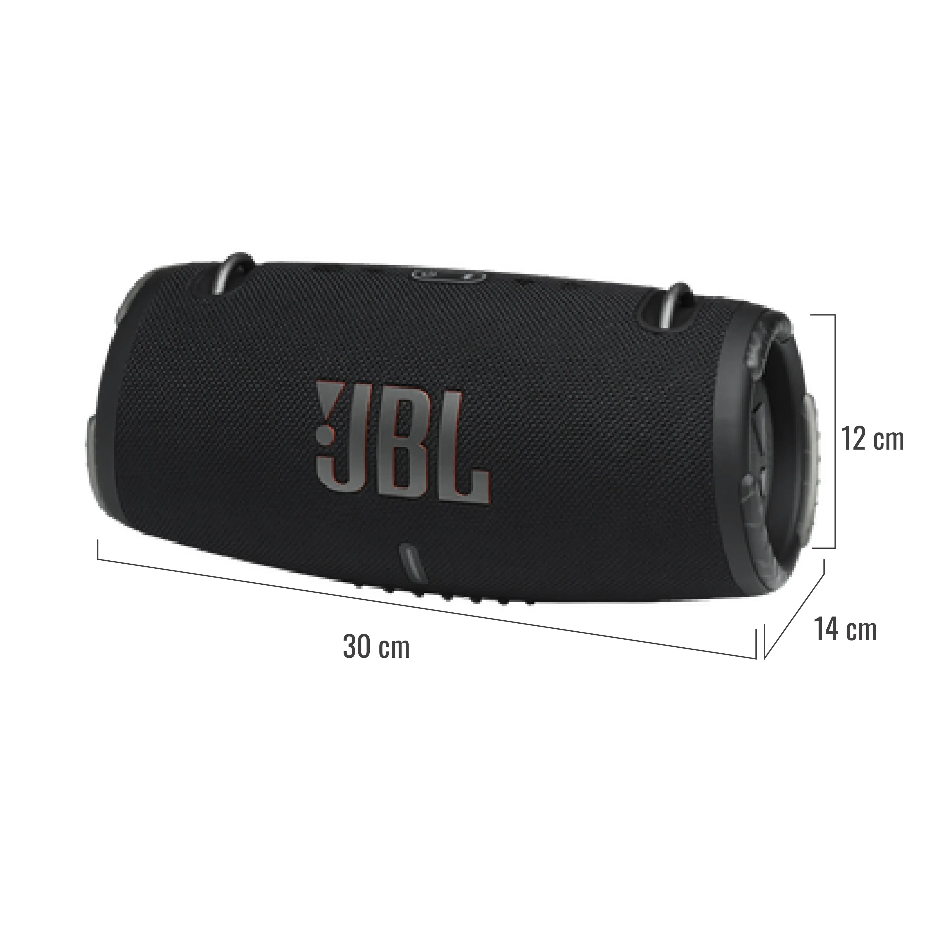 Parlante Rojo Boom Box Negro JBL Bluetooth Recargable TWS Mp3